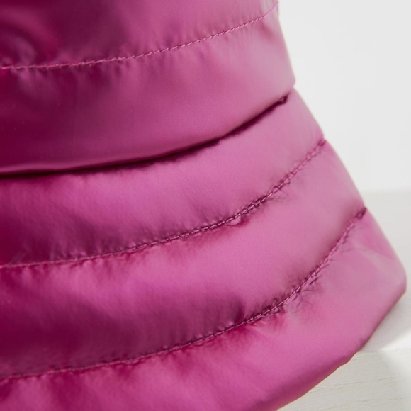 By Anthropologie Puffer Bow Bucket Hat | Anthropologie Anthropologie  Pink Puffer Bucket Hat